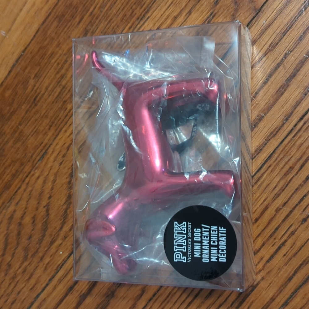 PINK Mini Dog Ornament
